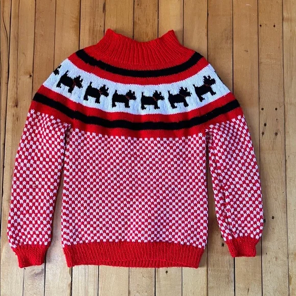 Handmade Scottish Terrier Fair Isle Sweater - Picture 3 of 5